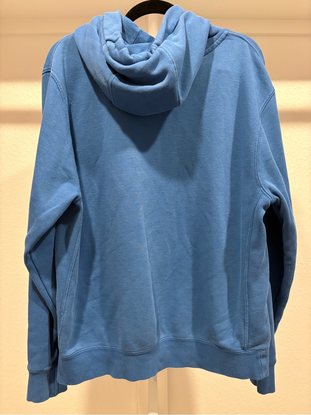 Nike Light Blue Pullover Hoodie with White Logo Size Medium - Picture 4 of 7